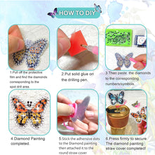 Load image into Gallery viewer, 6/8Pcs Acrylic Silicone Cartoon Diamond Painting Straw Tips Protectors Decor
