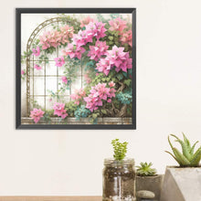 Load image into Gallery viewer, Diamond Painting - Full Round - Bougainvillea in front of the window (30*30CM)

