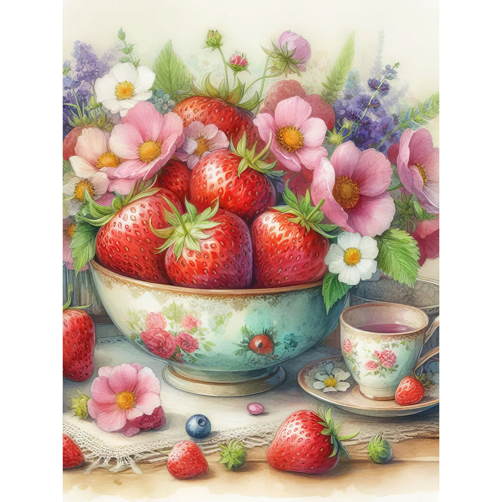 Diamond Painting - Full Round - Fruit¡¤Strawberry (30*40CM)