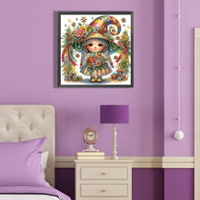 Load image into Gallery viewer, Diamond Painting - Partial Special Shaped - Forest braid girl (40*40CM)
