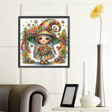 Load image into Gallery viewer, Diamond Painting - Partial Special Shaped - Forest braid girl (40*40CM)
