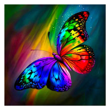Load image into Gallery viewer, Diamond Painting - Full Round - colorful butterfly (30*30CM)

