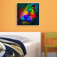 Load image into Gallery viewer, Diamond Painting - Full Round - colorful butterfly (30*30CM)

