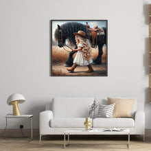 Load image into Gallery viewer, Diamond Painting - Full Round - cowgirl (40*40CM)
