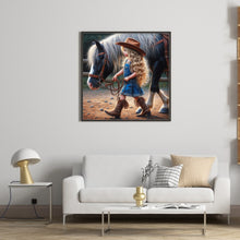 Load image into Gallery viewer, Diamond Painting - Full Round - cowgirl (40*40CM)
