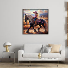 Load image into Gallery viewer, Diamond Painting - Full Round - cowgirl (40*40CM)
