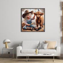 Load image into Gallery viewer, Diamond Painting - Full Round - cowgirl (40*40CM)
