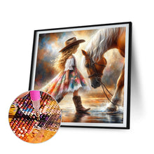 Load image into Gallery viewer, Diamond Painting - Full Round - cowgirl (40*40CM)
