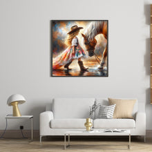 Load image into Gallery viewer, Diamond Painting - Full Round - cowgirl (40*40CM)

