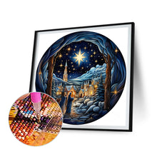 Load image into Gallery viewer, Diamond Painting - Full Round - snowy night scene (30*30CM)
