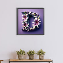 Load image into Gallery viewer, Diamond Painting - Full Round - Lily letter D (40*40CM)
