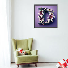 Load image into Gallery viewer, Diamond Painting - Full Round - Lily letter D (40*40CM)
