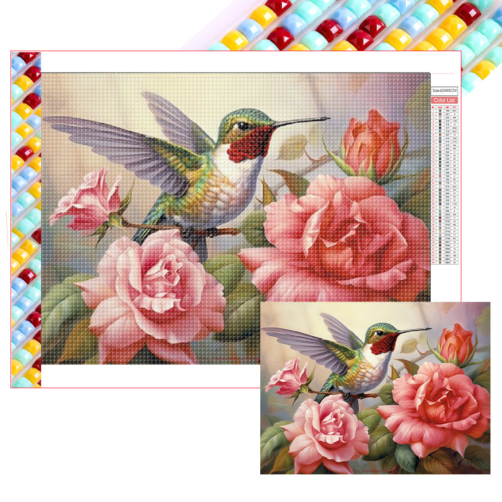 Diamond Painting - Full Square - hummingbird (45*60CM)