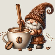 Load image into Gallery viewer, Diamond Painting - Full Round - dwarf making coffee (30*30CM)
