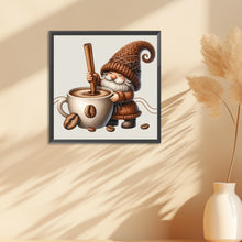 Load image into Gallery viewer, Diamond Painting - Full Round - dwarf making coffee (30*30CM)
