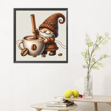 Load image into Gallery viewer, Diamond Painting - Full Round - dwarf making coffee (30*30CM)

