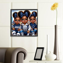 Load image into Gallery viewer, Diamond Painting - Full Round - little black girl (40*40CM)
