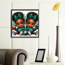 Load image into Gallery viewer, Diamond Painting - Full Round - little black girl (40*40CM)
