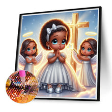 Load image into Gallery viewer, Diamond Painting - Full Round - little black girl (40*40CM)

