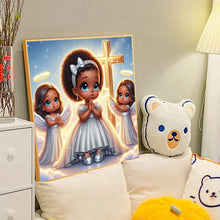 Load image into Gallery viewer, Diamond Painting - Full Round - little black girl (40*40CM)
