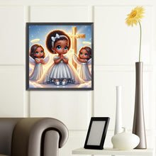 Load image into Gallery viewer, Diamond Painting - Full Round - little black girl (40*40CM)
