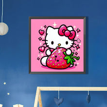 Load image into Gallery viewer, AB Diamond Painting - Full Round - strawberry hello kitty (30*30CM)
