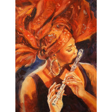 Load image into Gallery viewer, AB Diamond Painting - Full Round - woman playing musical instrument (35*50CM)
