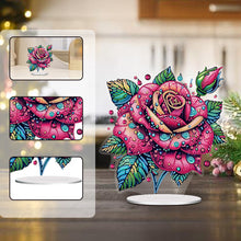 Load image into Gallery viewer, Flower Special Shaped Diamond Painting Tabletop Ornaments Kit Home Table Decor
