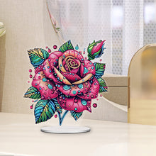 Load image into Gallery viewer, Flower Special Shaped Diamond Painting Tabletop Ornaments Kit Home Table Decor
