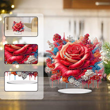 Load image into Gallery viewer, Flower Special Shaped Diamond Painting Tabletop Ornaments Kit Home Table Decor
