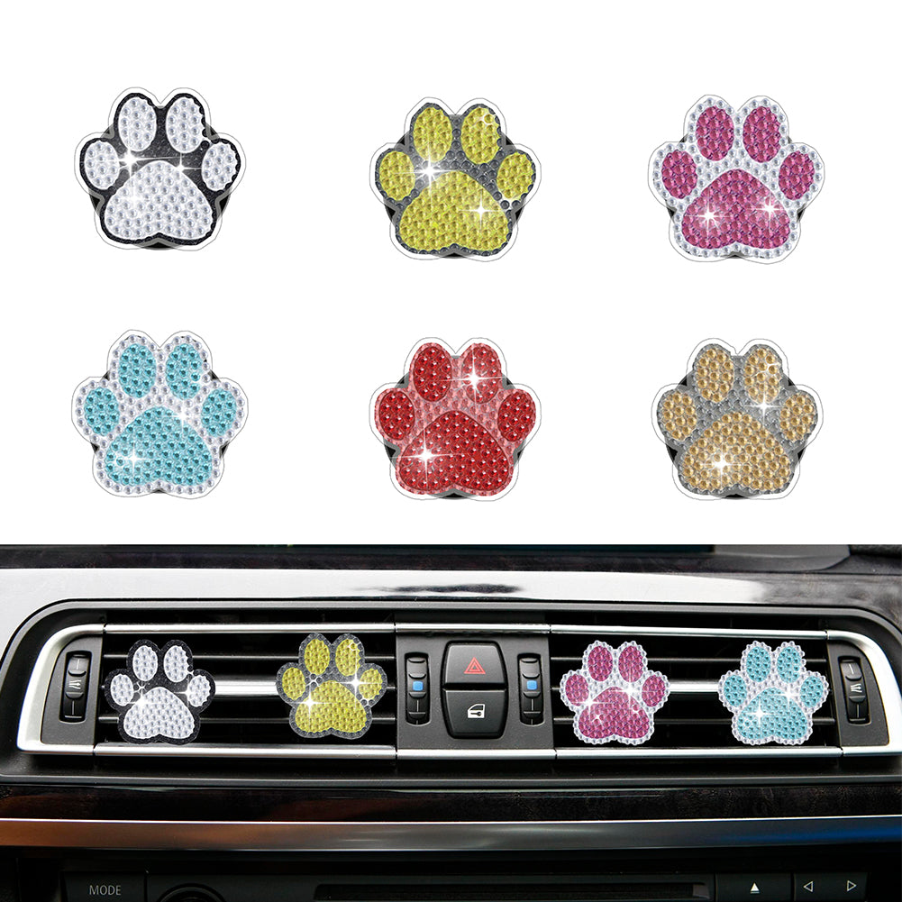 6Pcs Animal Diamond Painting Car Air Vent Clips Diamond Painting Car Inter Decor