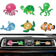 Load image into Gallery viewer, 6Pcs Animal Diamond Painting Car Air Vent Clips Diamond Painting Car Inter Decor
