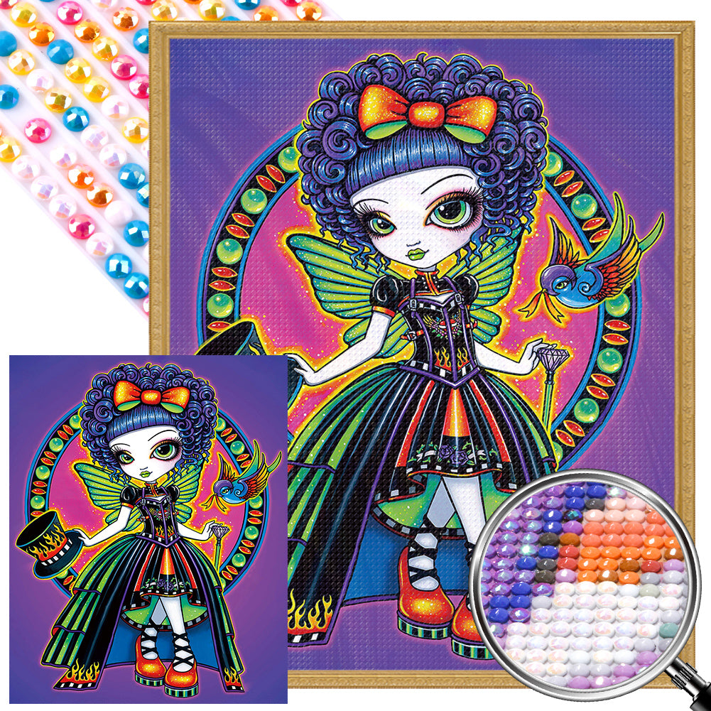 AB Diamond Painting - Full Round - wizard girl (40*50CM)