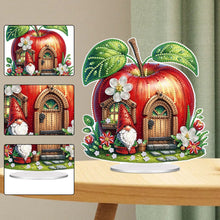 Load image into Gallery viewer, Acrylic Special Shaped Apple House Diamond Painting Desktop Art Ornaments Kit
