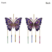 Load image into Gallery viewer, Double Sided Special Shape Butterfly Diamond Art Painting Wind Bell Hanging Sign
