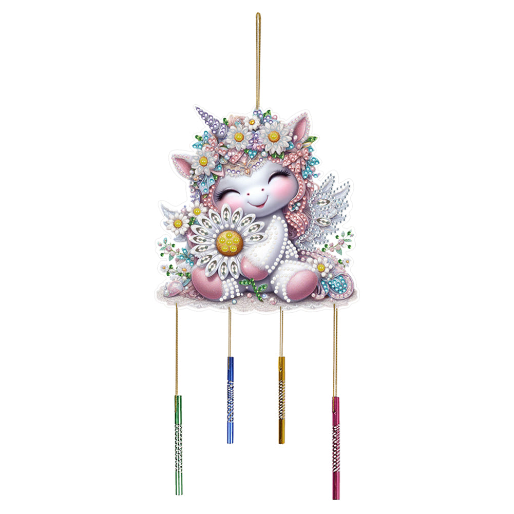 Cartoon Diamond Art Sun Catcher Double Sided DIY Crystal Wind Chimes Pendant Kit