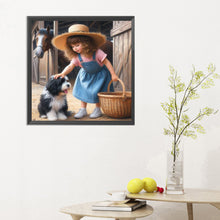 Load image into Gallery viewer, Diamond Painting - Full Round - cowgirl (30*30CM)
