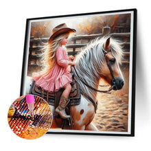 Load image into Gallery viewer, Diamond Painting - Full Round - cowgirl (30*30CM)
