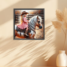 Load image into Gallery viewer, Diamond Painting - Full Round - cowgirl (30*30CM)
