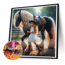 Load image into Gallery viewer, Diamond Painting - Full Round - cowgirl (30*30CM)
