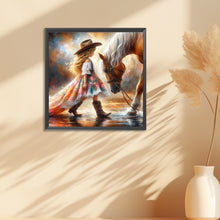 Load image into Gallery viewer, Diamond Painting - Full Round - cowgirl (30*30CM)
