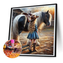 Load image into Gallery viewer, Diamond Painting - Full Round - cowgirl (30*30CM)
