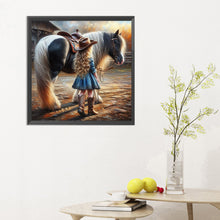 Load image into Gallery viewer, Diamond Painting - Full Round - cowgirl (30*30CM)
