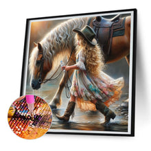 Load image into Gallery viewer, Diamond Painting - Full Round - cowgirl (30*30CM)
