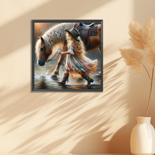 Load image into Gallery viewer, Diamond Painting - Full Round - cowgirl (30*30CM)
