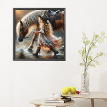 Load image into Gallery viewer, Diamond Painting - Full Round - cowgirl (30*30CM)
