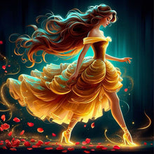 Load image into Gallery viewer, Diamond Painting - Full Round - dancing princess belle (40*40CM)
