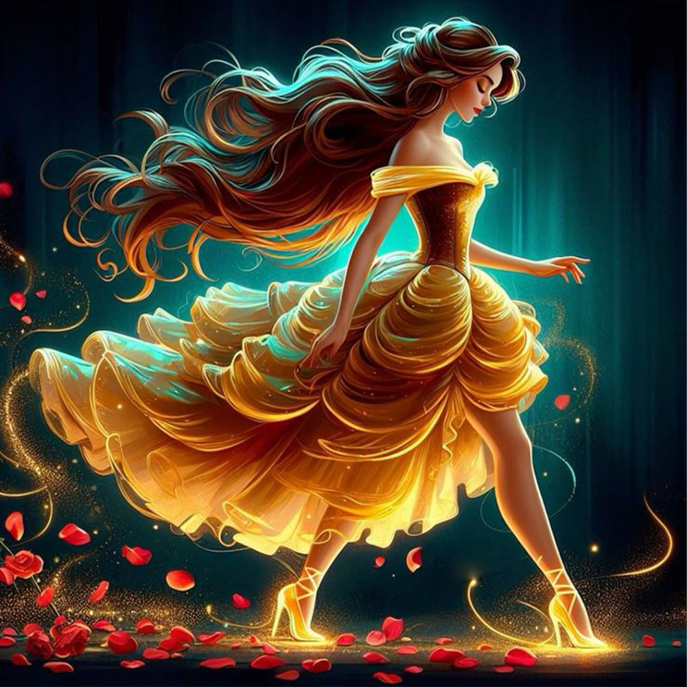 Diamond Painting - Full Round - dancing princess belle (40*40CM)