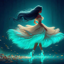 Load image into Gallery viewer, Diamond Painting - Full Round - dancing princess pocahontas (40*40CM)
