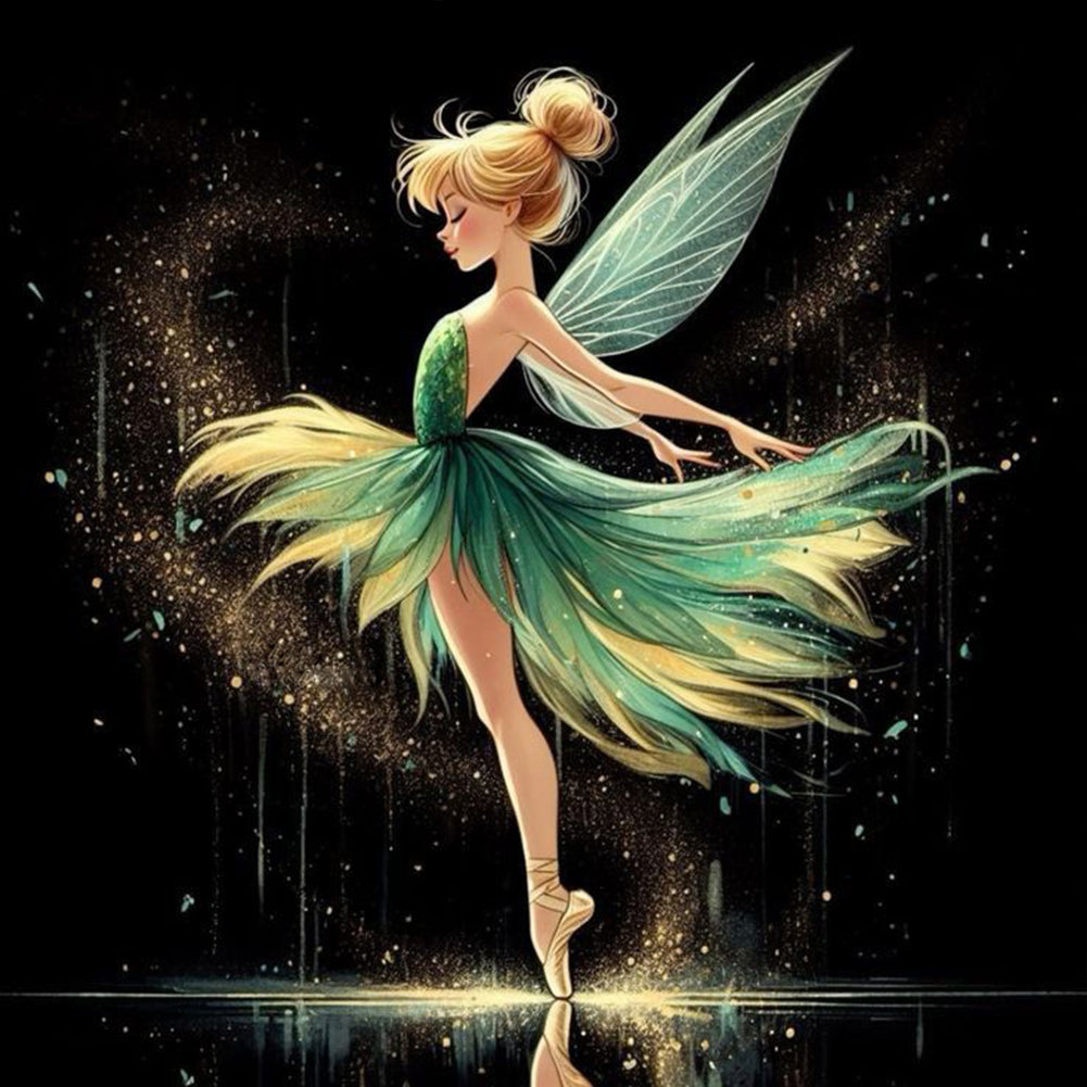 Diamond Painting - Full Round - Dancing Tinker Bell Princess (40*40CM)